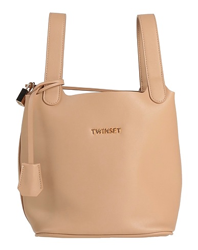 TWINSET Handbag Beige 100% Polyurethane