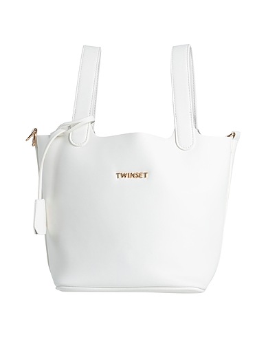 TWINSET Handbag White 100% Polyurethane