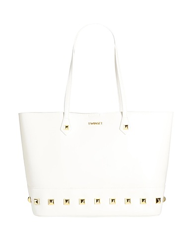 TWINSET Сумки с короткими ручками и клатчи Белый 100% Полиуретан