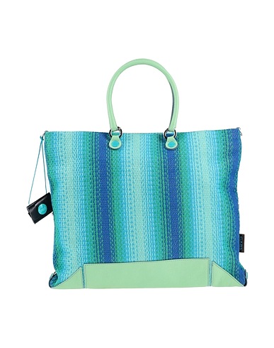 GABS Handbag Light green 100% Cotton, Calfskin