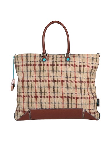 GABS Handbag Beige 100% Cotton, Calfskin
