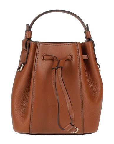 FURLA Handbag Brown Calfskin