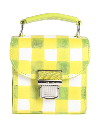 MSGM Borsa a mano Verde lime 100% Poliuretano