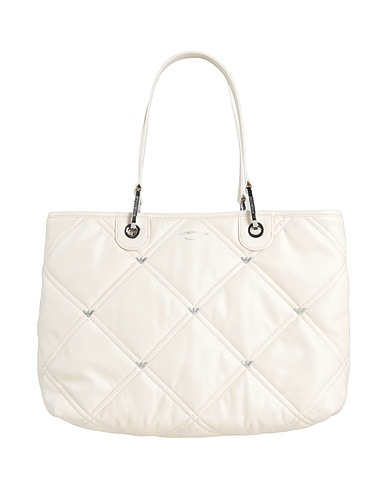 EMPORIO ARMANI Handbag Ivory Textile fibers