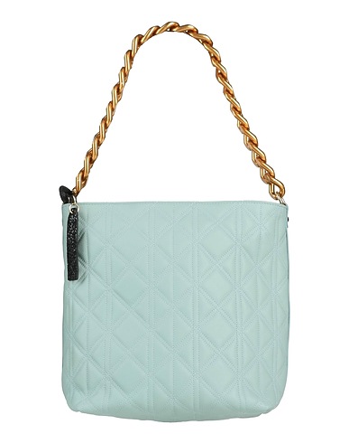 MY-BEST BAG Borsa a mano Celeste Pelle