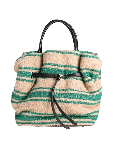 DOROTHEE SCHUMACHER Borsa a mano Verde 40% Cotone, 35% Poliacrilico, 15% Lana, 10% Poliestere