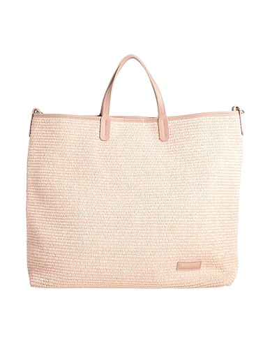 MY-BEST BAG Handbag Pink Textile fibers, Soft Leather