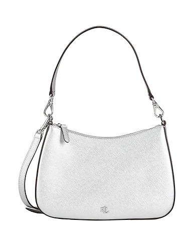 LAUREN RALPH LAUREN Handbag Silver 100% Bovine leather