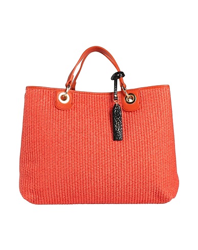 MY-BEST BAG Handbag Rust Textile fibres, Soft Leather