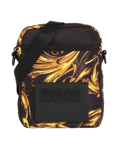 VERSACE JEANS COUTURE Across-body bag Black 95% Polyamide, 5% Polyurethane, Polyurethane resin