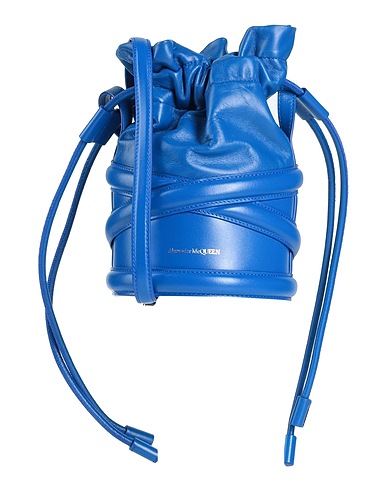 MCQUEEN Across-body bag Bright blue Calfskin