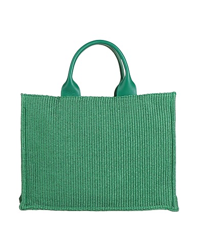 MARC ELLIS Borsa a mano Verde Fibre tessili, Pelle