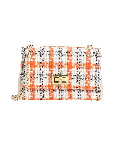 MARC ELLIS Cross-body bags BEIGE Textile fibers, Leather