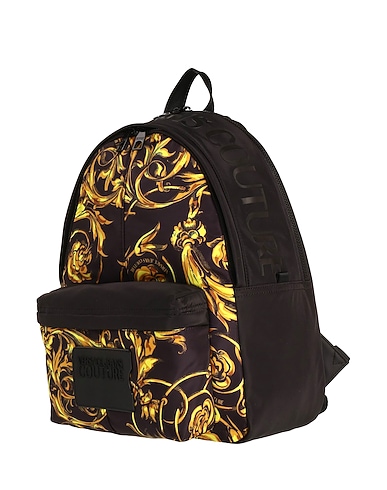 VERSACE JEANS COUTURE Zaini Nero 95% Poliammide, 5% Poliuretano, Resina poliuretanica