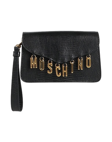 MOSCHINO Handbag Black Soft Leather