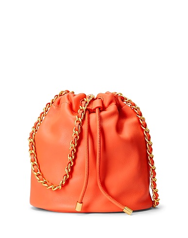 LAUREN RALPH LAUREN Across-body bag Salmon pink 100% Sheepskin