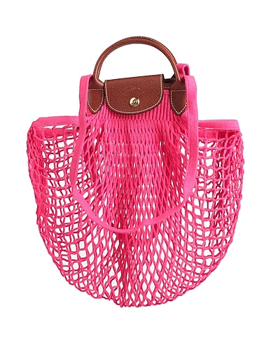 LONGCHAMP Handbag X FILT 1860 Fuchsia Textile fibres, Cowhide