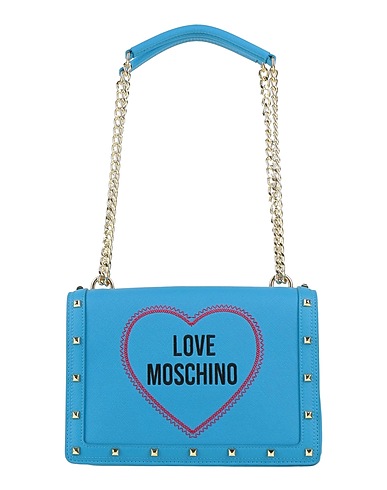 LOVE MOSCHINO Handbag Azure 100% Polyurethane