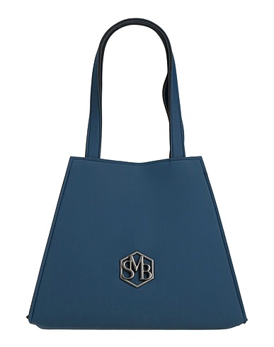SAVE MY BAG Сумки с короткими ручками и клатчи Грифельно-синий 78% Полиамид, 22% Эластан