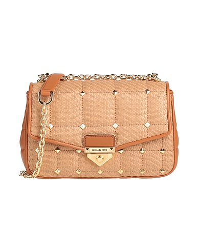 MICHAEL MICHAEL KORS Across-body bag Camel Soft Leather, Other Fibres
