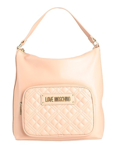 LOVE MOSCHINO Borsa a mano Cipria 100% Poliuretano