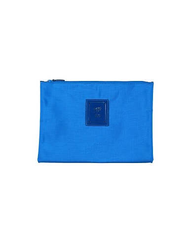 PIERO GUIDI Pouch Azure Textile fibres