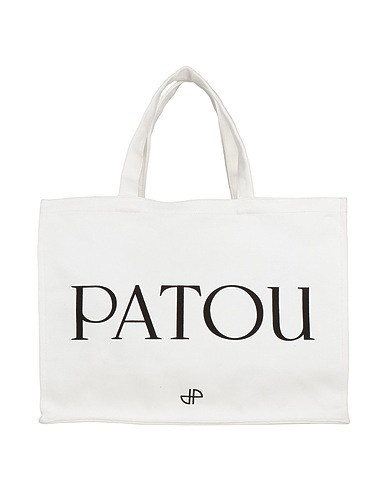 PATOU Handbag White 100% Cotton, Polyester