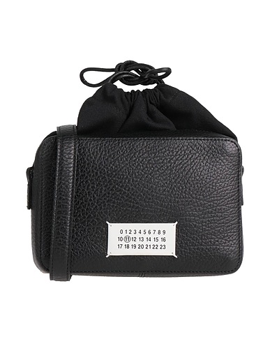MAISON MARGIELA クロスボディバッグ ブラック 革（なめし加工） / 紡績繊維
