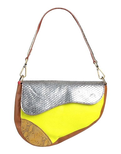 EBARRITO ハンドバッグ シルバー 革