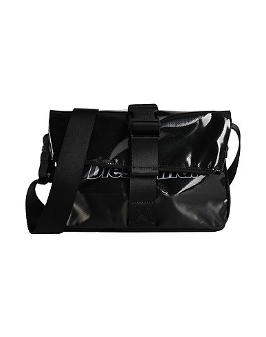 DIESEL Cross-body bags Black 90% PVC - Polyvinyl chloride, 10% Polyester