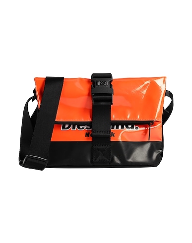 DIESEL Cross-body bags Orange 90% PVC - Polyvinyl chloride, 10% Polyester