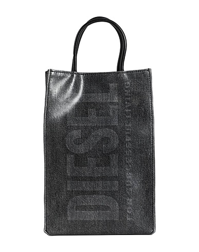 DIESEL Bolso de mano Negro 70% Poliuretano termoplástico, 20% Algodón, 10% Piel de bovino
