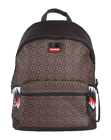 SPRAYGROUND Backpacks SHARKS IN PARIS CHECK EMPERORER SIDE BACKPACK
 Brown 100% PVC - Polyvinyl chloride