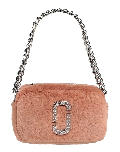 MARC JACOBS Handbag Light brown 100% Polyester, Bovine leather, Polyurethane