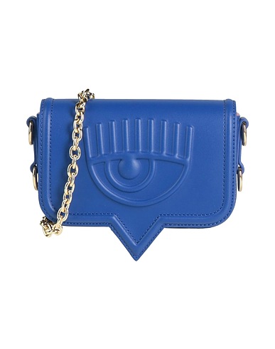 CHIARA FERRAGNI Borsa a tracolla Blu 100% Poliestere, Resina poliuretanica