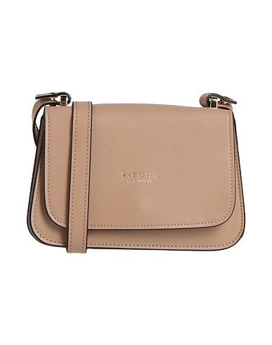 VISONE Across-body bag Light brown Calfskin
