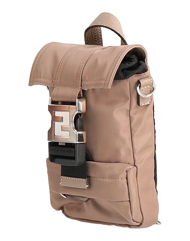 FENDI Backpacks Khaki Textile fibers