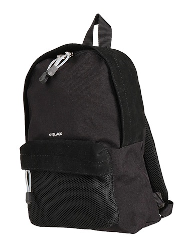 NANA-NANA Backpacks Black 100% Polyester, Bovine leather