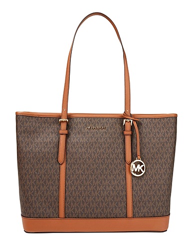 MICHAEL MICHAEL KORS Shoulder bag Dark brown Textile fibers