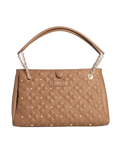 TWINSET Handbag Brown 100% Polyurethane