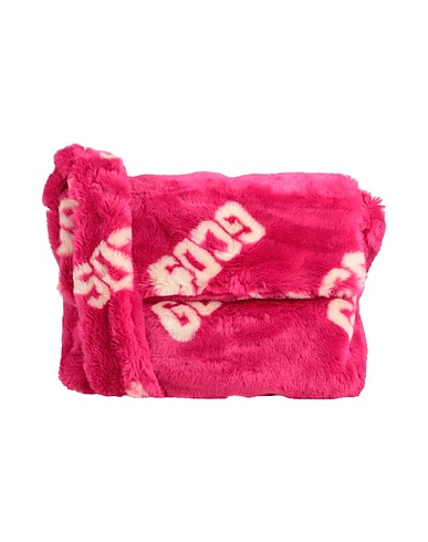GCDS Borsa a tracolla Fucsia 80% Acrilico, 20% Poliestere, Pelle
