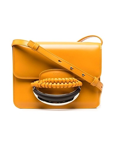 CHLOÉ Schultertasche Gelb Pferdeleder