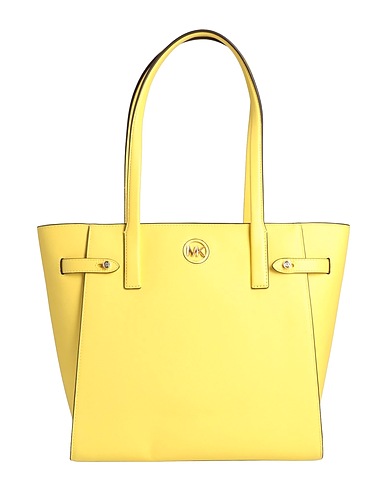 MICHAEL MICHAEL KORS Handbag Yellow Soft Leather
