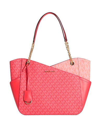 MICHAEL MICHAEL KORS Shoulder bag Coral Textile fibers