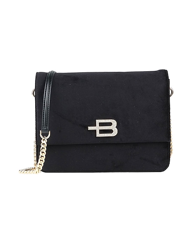 BALDININI Sac bandoulière Noir 70% Polyester, 20% Cuir de veau, 10% PVC - Polychlorure de vinyle