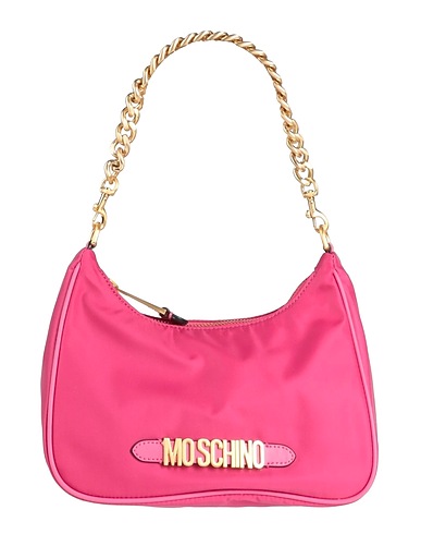 MOSCHINO Handbag Fuchsia Soft Leather, Other Fibres