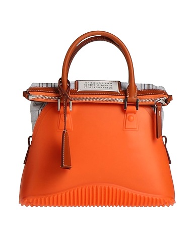 MAISON MARGIELA Handbag Orange 100% Rubber, Bovine leather, Cotton, Polyester, Zinc