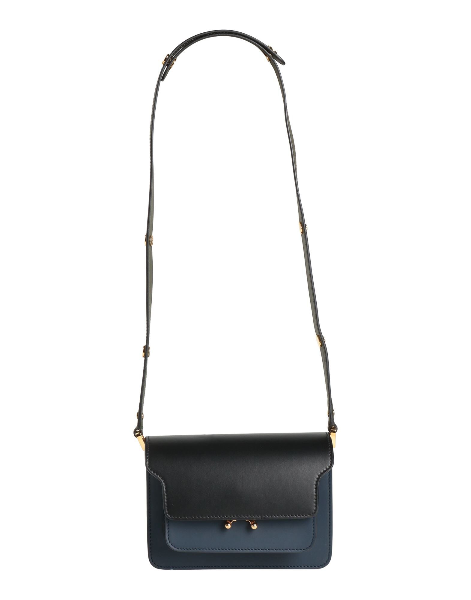 【関税＆送料込み】Marni Shoulder Bags Black leather Trunkaroo medium shoulder bag | Marni