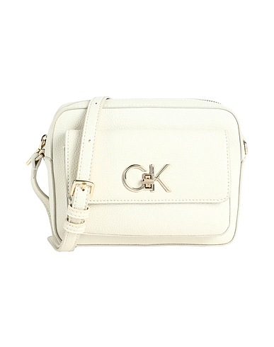 CALVIN KLEIN Borsa a tracolla Beige 51% Poliestere, 49% Poliuretano