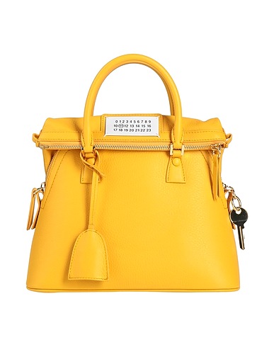 MAISON MARGIELA Borsa a mano Senape 100% Pelle di vitello